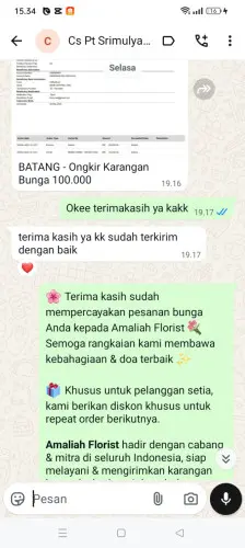 Testimonial Papan Bunga solo